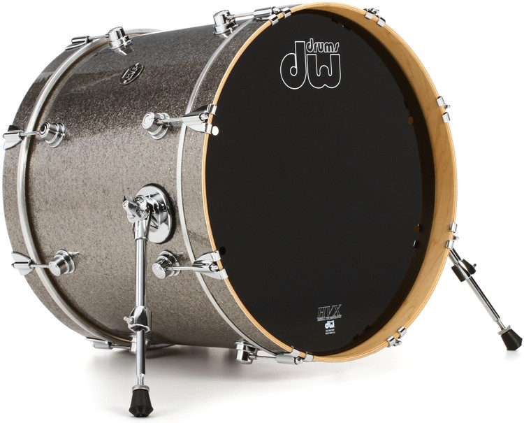 DW Performance Series Bass Drum 16" x 20" Titanium Sparkle FinishPly