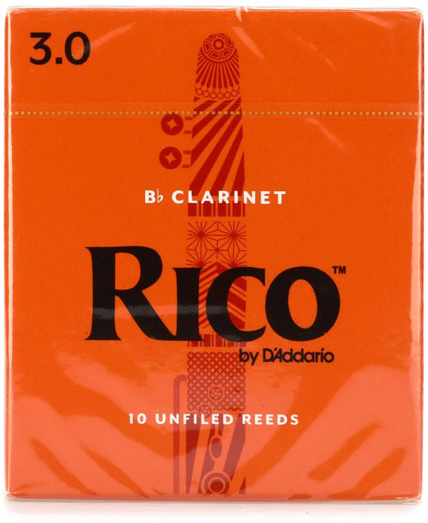 Strength 3.0 Rico Grand Concert Select Traditional Bb Clarinet Reeds 10-pack 
