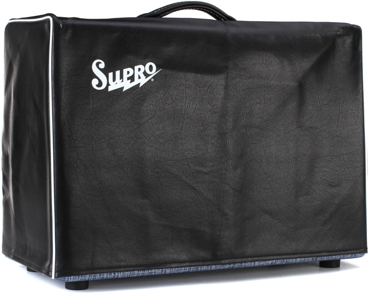 Supro Black Vinyl Amp Cover w/Logo 1x12"/2x10" Sweetwater
