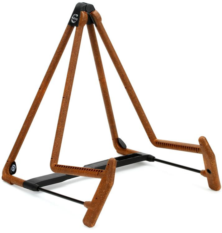 K&M 17580 Heli 2 Acoustic Guitar Stand Cork Sweetwater