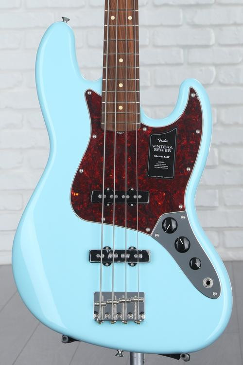 Fender Vintera '60s Jazz Bass - Daphne Blue with Pau Ferro Fingerboard ...