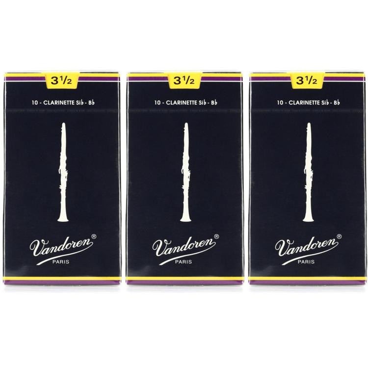 Vandoren Traditional Bb Reed 3.5 (30pack) Sweetwater