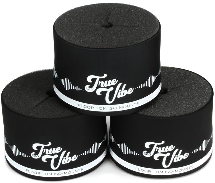 TNR Products TrueVibe Floor Tom Isolation Feet Black (3pack