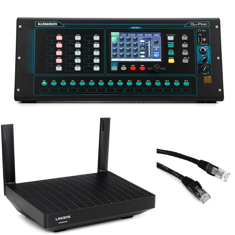 Allen & Heath QuPac Digital Mixer with DLink DIR842 Router Sweetwater