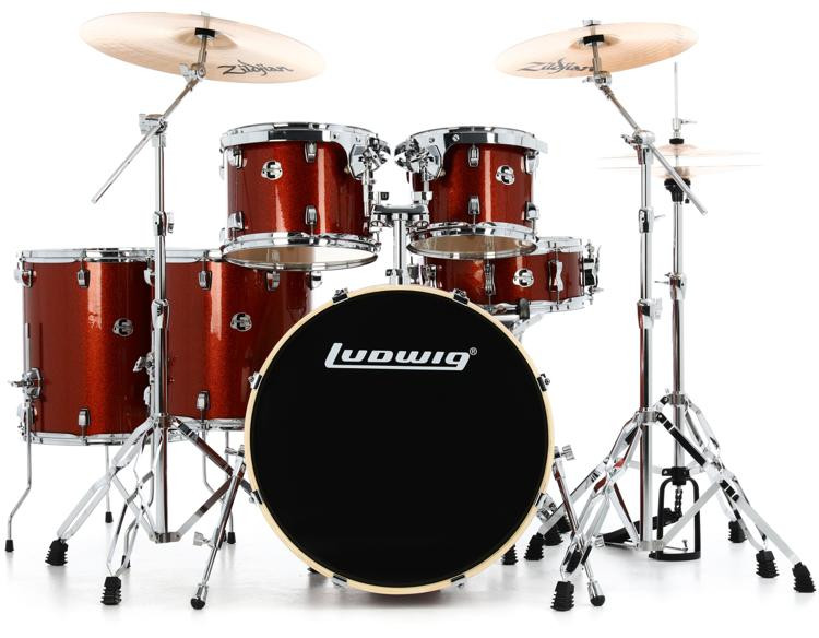 Ludwig Element Evolution 6-piece Complete Drum Set with Zildjian ...