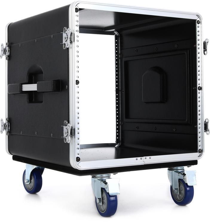 Gator GRC-BASE-10 - 10U Rack Base w/ casters, for Console Audio Racks image 1