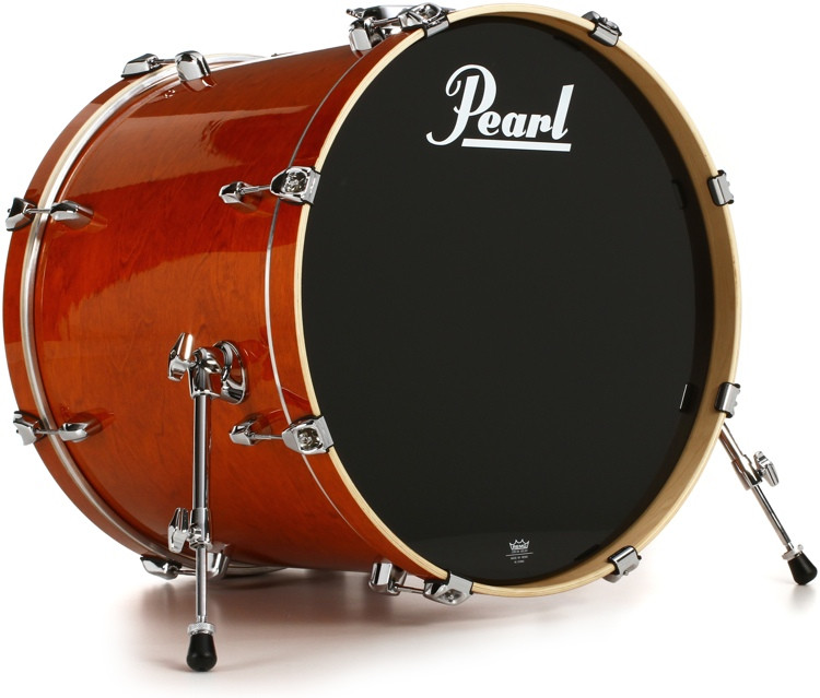 Pearl Export EXL Lacquer Bass Drum 22 x 18 inch Honey Amber Lacquer Sweetwater