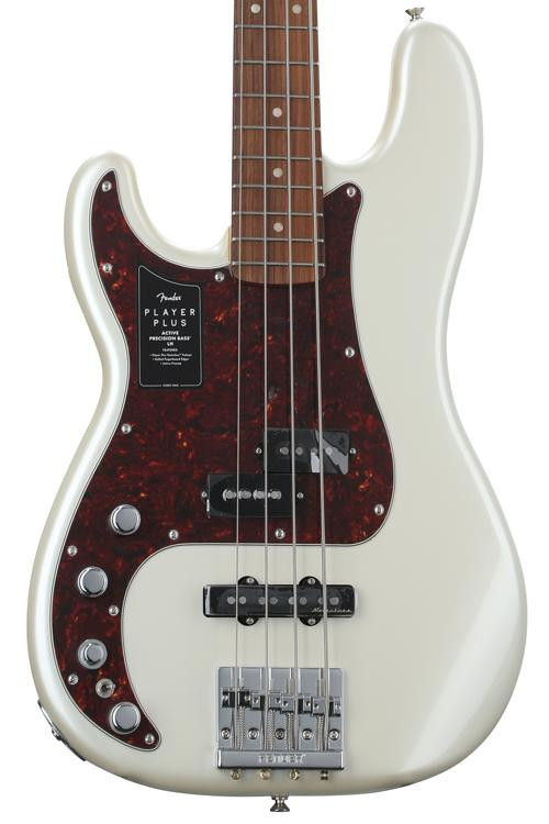 Fender Player Plus Active Precision Bass Guitar Left-handed - Olympic ...