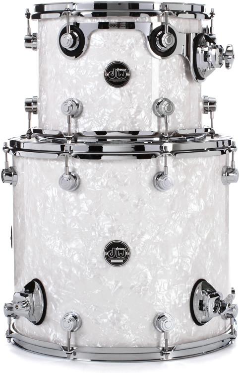 Dw Performance Series 2 Piece Tom Pack White Marine Finishply Sweetwater 