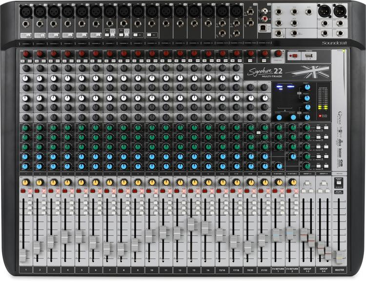 Soundcraft Signature 22 MTK Mixer and Audio Interface with Effects Sweetwater