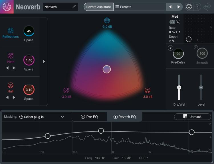 图1 iZotope Neoverb混响插件