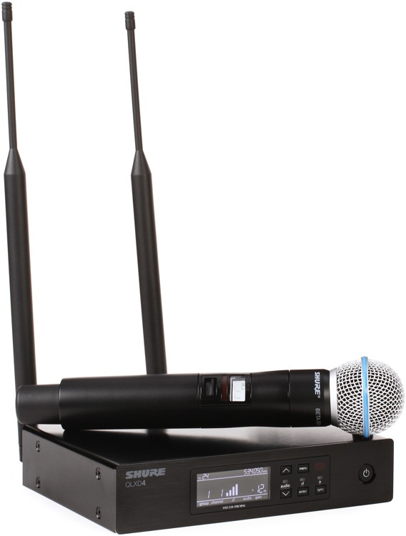 Shure QLXD24/B58 Digital Wireless Handheld Microphone System H50 Band