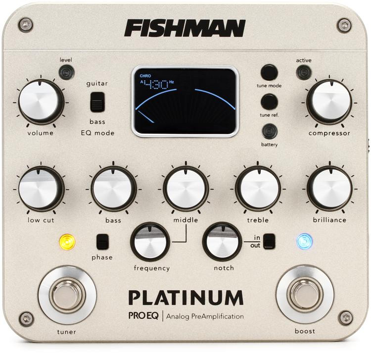 Fishman Platinum Pro EQ/DI Analog Preamp Pedal Sweetwater