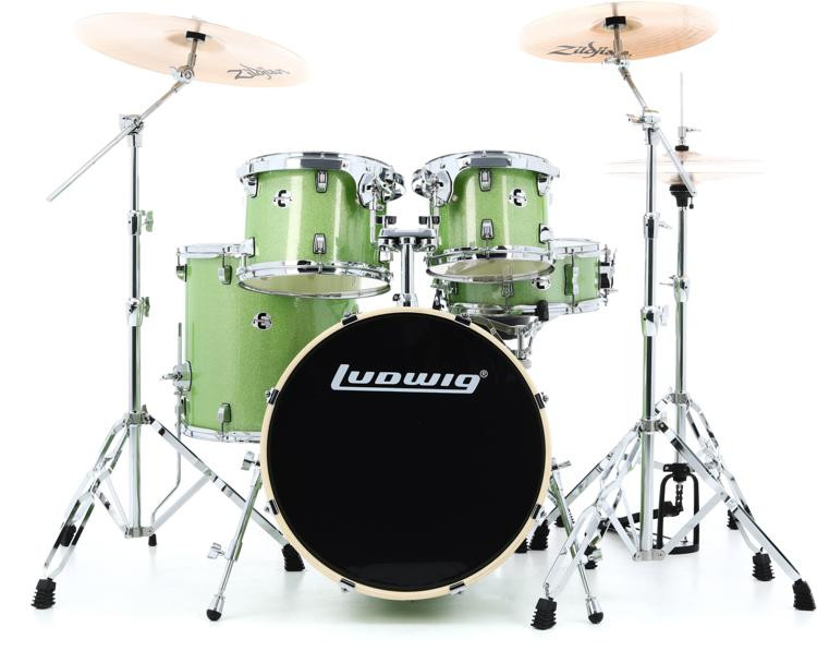 Ludwig Element Evolution 5-piece Complete Drum Set with Zildjian ...