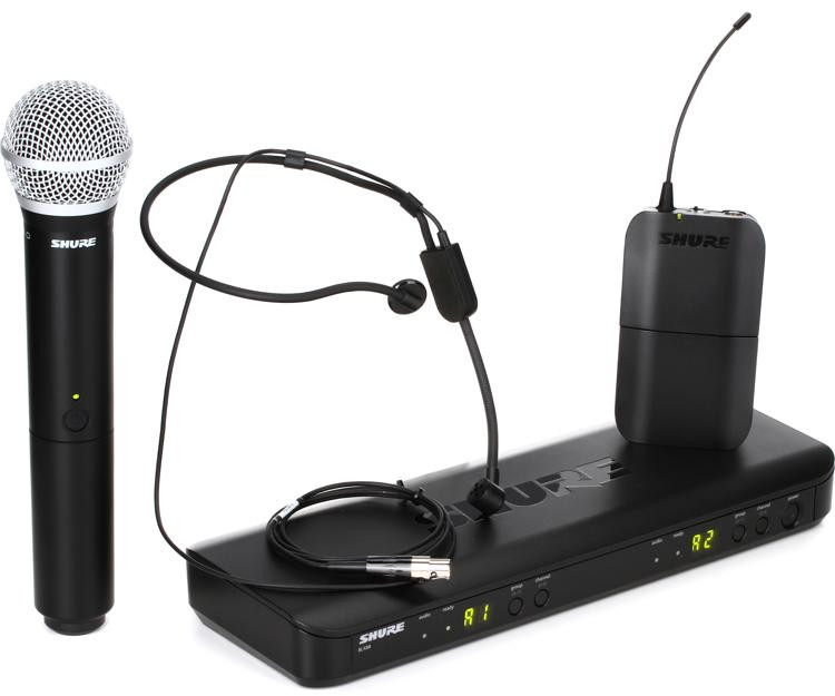 Shure BLX1288/P31 Dual Channel Wireless Combo System - H11 Band ...