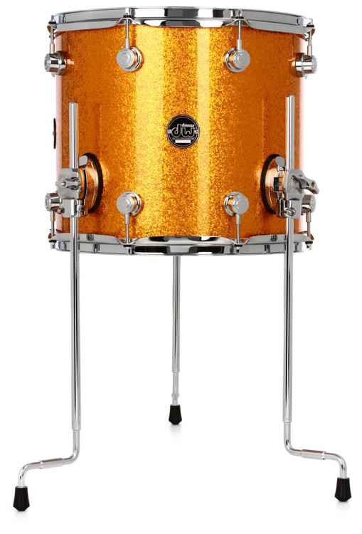 DW Performance Series Floor Tom 12" x 14" Gold Sparkle FinishPly