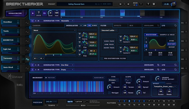 IZotope BreakTweaker Modern Virtual Drum Machine Software | Sweetwater