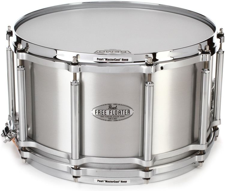Pearl Free Floater Aluminum Snare Drum 14 x 8 inch Sweetwater