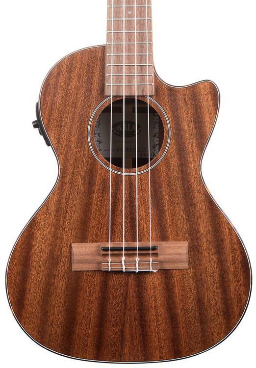 Kala Solid Mahogany Tenor Cutaway Ukulele with EQ Satin Natural