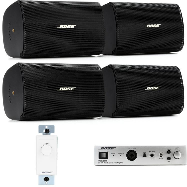 Bose Retail Store Front Commercial Install Bundle with 4 Surface Mount