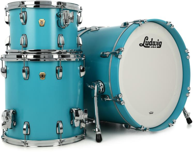 Ludwig Classic Maple Downbeat 20 3-piece Shell Pack - Heritage Blue ...