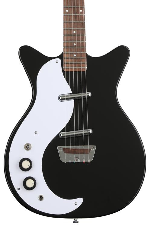 Danelectro '59 Original LeftHanded Electric Guitar Black Sweetwater