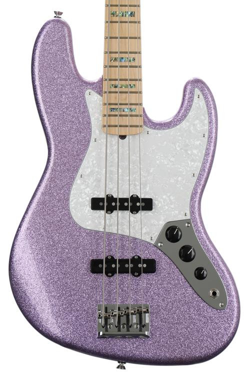 Fender Adam Clayton Jazz Bass Purple Sparkle Sweetwater