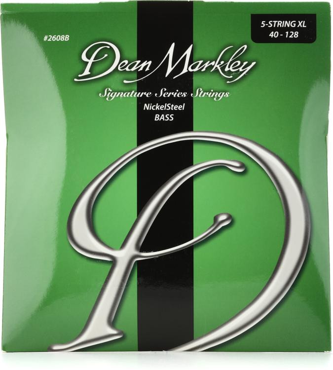 Dean Markley NickelSteel Signature Series Bass Guitar Strings Extra Light, 5string, .040.128