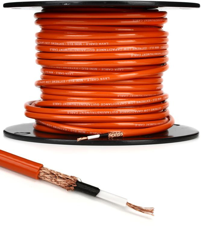 Lava Cable Mini ELC Instrument Wire Orange (priced per foot) Sweetwater