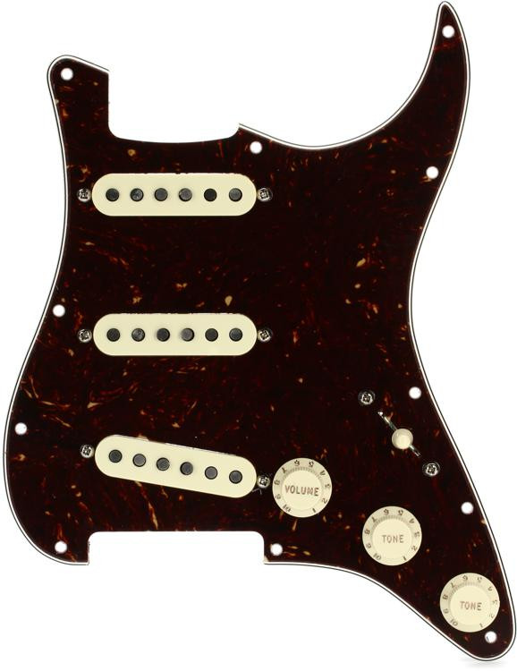 楽器、器材 ギター、ベース用パーツ、アクセサリー Fender Custom '69 SSS Pre-wired Stratocaster Pickguard - Tortoise