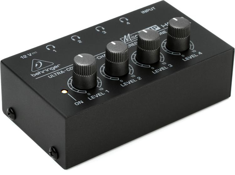 Behringer MicroAMP HA400 4-Ch Headphone Amplifier | Sweetwater