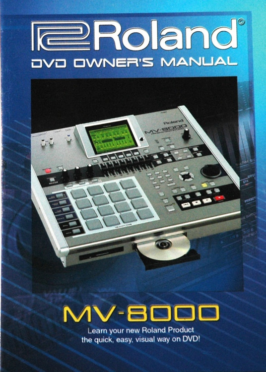 Roland MV-8000 DVD Owner's Manual | Sweetwater