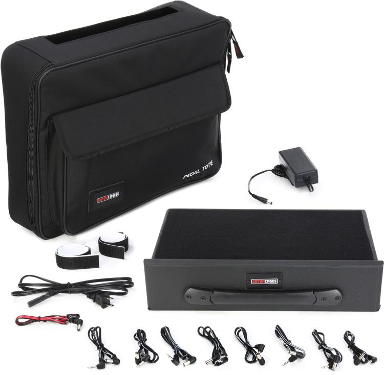 Gator GPTBLPWR Pedal Board w/ Carry Bag & Power Supply Sweetwater