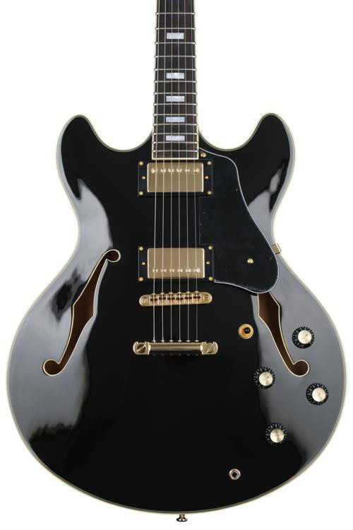 Sire Larry Carlton H7 Semi-hollow Electric Guitar - Black | Sweetwater