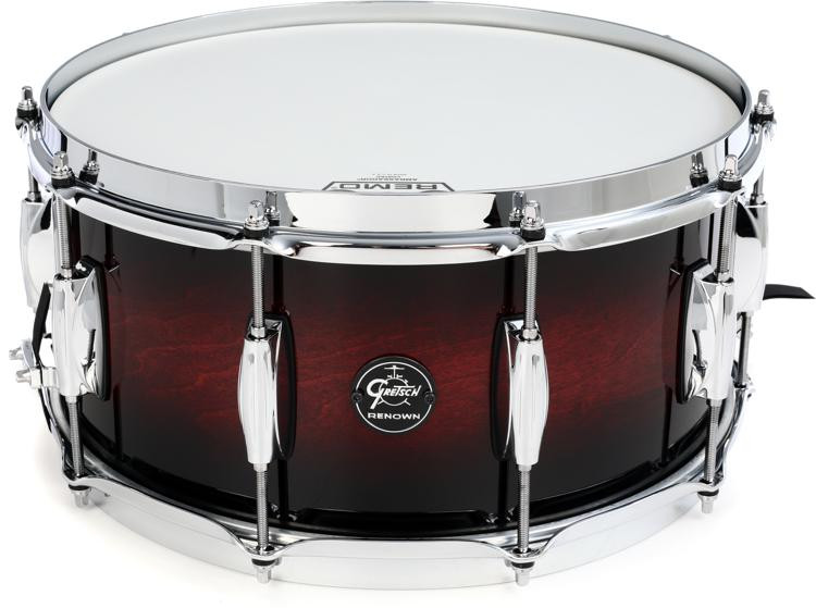 Gretsch Drums Renown Series Snare Drum - 6.5" x 14" Cherry Burst | Sweetwater