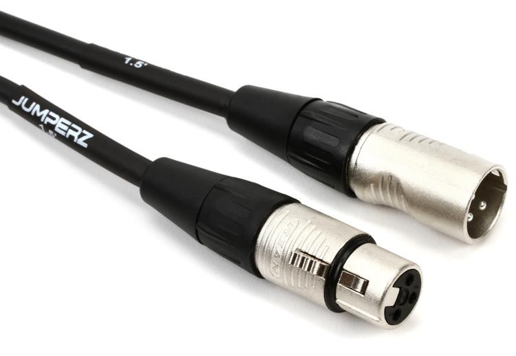 JUMPERZ JBM Blue Line Microphone Cable - 1.5 foot | Sweetwater