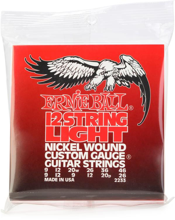 Ernie Ball 2233 Light Nickel Wound Custom Gauge Electric Strings 009