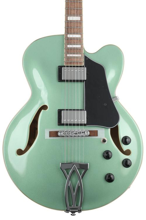 Ibanez Artcore Af75 Hollowbody Electric Guitar Olive Metallic Sweetwater 4866