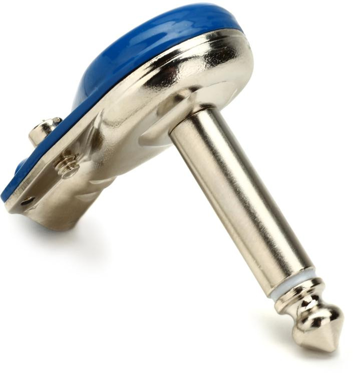 Lava Cable 229 Instrument Plug Blue, Right Angle Sweetwater