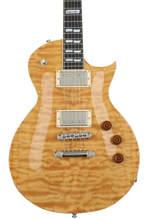 ESP USA Eclipse Quilted Maple Vintage Natural Sweetwater