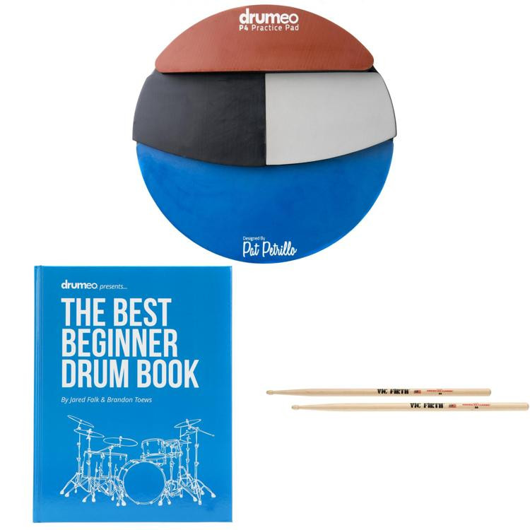 Drumeo P4 Practice Pad Book Bundle Sweetwater