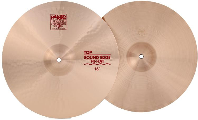 Paiste 15 inch 2002 Sound Edge Hihat Cymbals Sweetwater