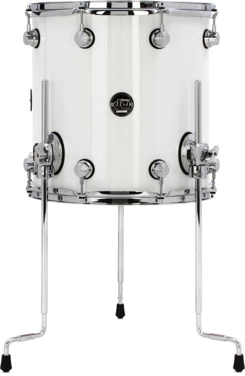 Dw Performance Series Floor Tom 14 X 14 Gloss White Lacquer Sweetwater 