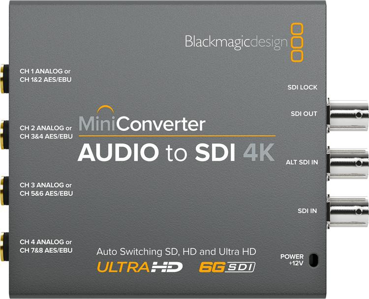Blackmagic Design Mini Converter Audio to SDI 4K Sweetwater