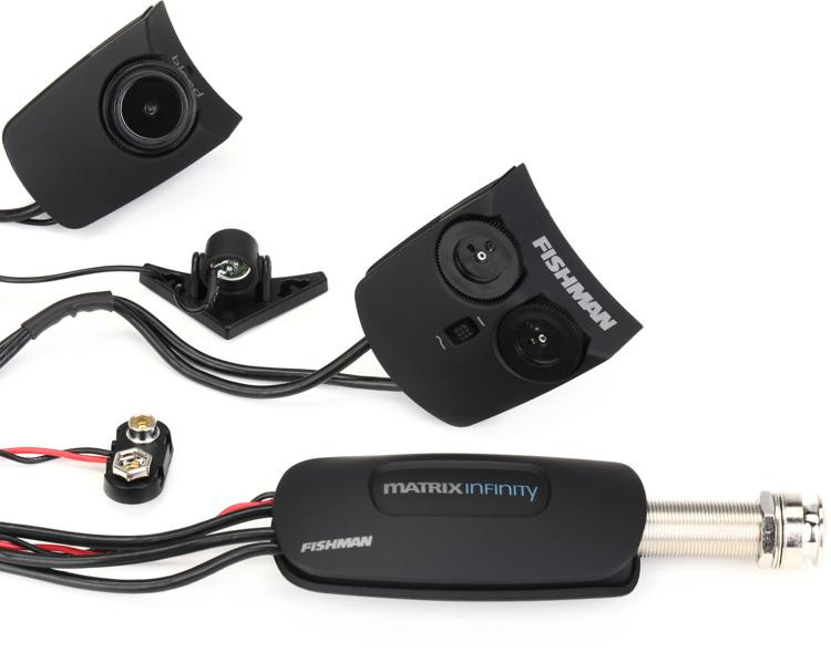 Fishman Matrix Infinity Mic Blend Acoustic Pickup Wide Saddle