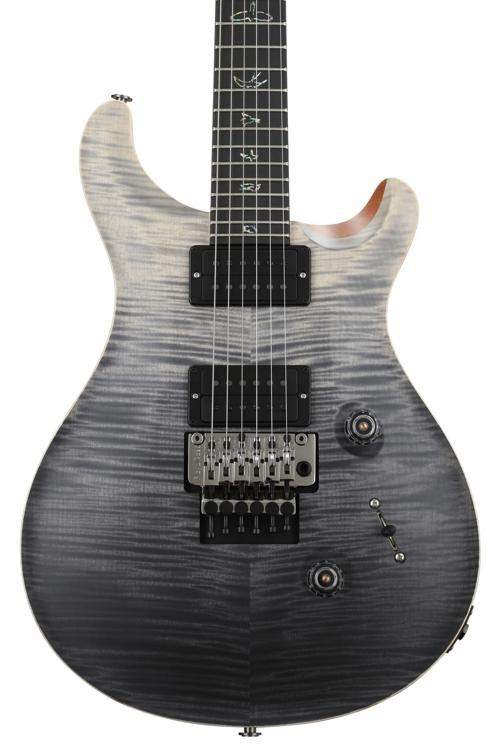 PRS Wood Library Custom 24 Floyd Grey Black Fade Satin, Pattern Thin