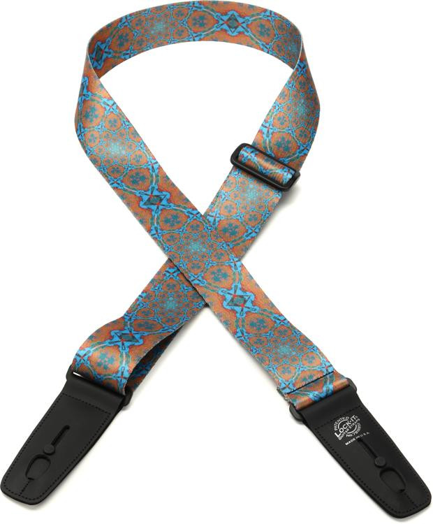 LockIt Straps Psychedelic Guitar Strap with Locking Ends Design 1 Sweetwater