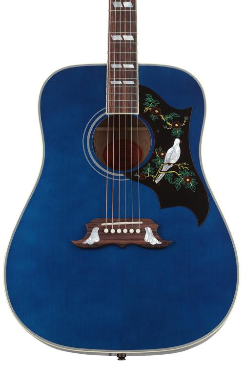 Gibson Acoustic Dove Quilt Acoustic-electric Guitar - Viper Blue ...