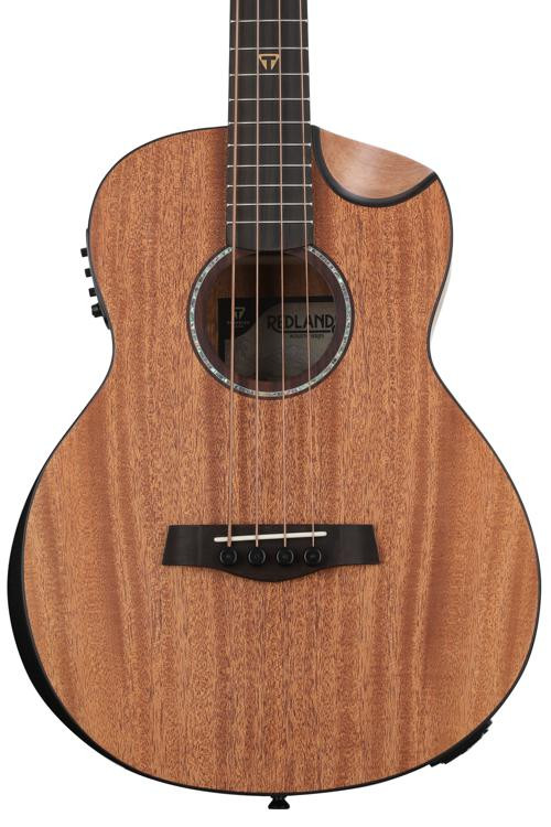 Traveler Guitar Redlands Concert AcousticElectric Bass Natural Mahogany Sweetwater