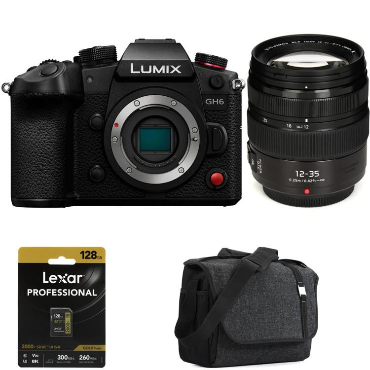 Panasonic Lumix GH6 Mirrorless Camera and H-HSA12035 12-35mm Lens